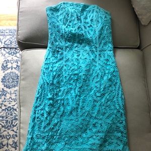 Lilly Pulitzer Strapless Lace Dress
